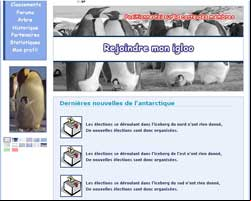copie d'écran de Antarctik