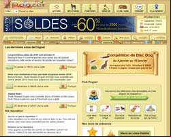 copie d'écran de Dogzer 