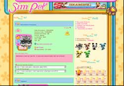 copie d'écran de Sim Pet